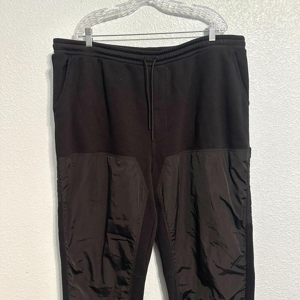 LCKR Joggers Pants Men XXXL Black Stretch Pockets Drawstring Cotton Blend
